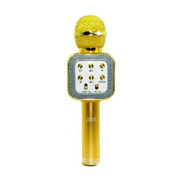 

Микрофон караоке беспроводной WSTER WS1818 Gold