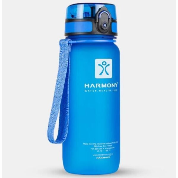 

Многоразовая спортивная бутылка для воды Harmony 650 мл, ударопрочная, голубая