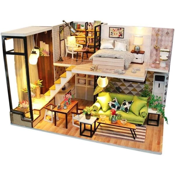

Интерьерный конструктор DIY house mini MD 2505 М030 с подсветкой
