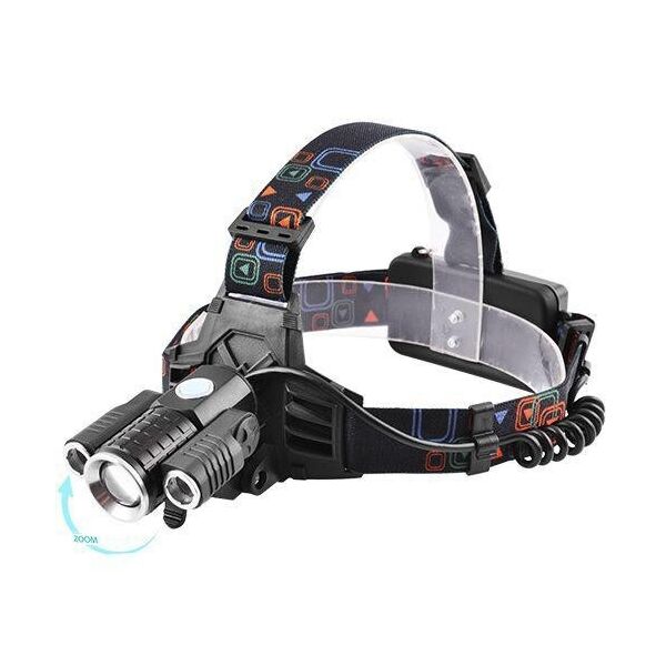

Фонарь налобный ударопрочный Bailong Police W 602 Pro Black + 2 Аккумулятора