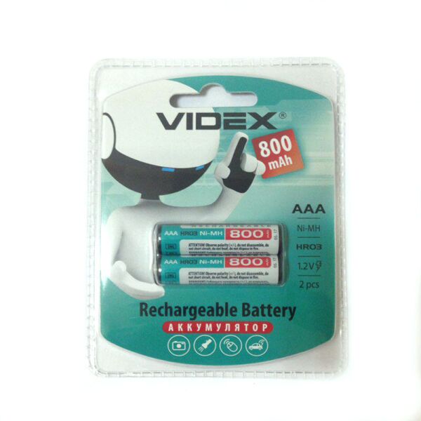 

Аккумулятор ААА Videx 800 mAh 2 шт