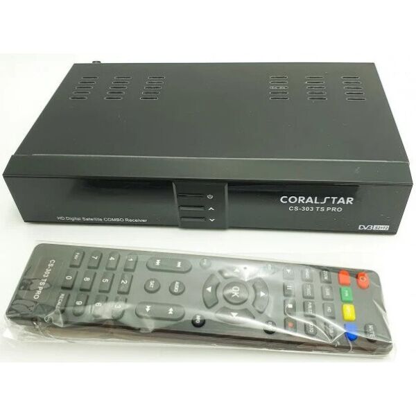 

Тюнер, приставка, декодер, ресивер спутниковый Coralstar CS-303 TS PRO Satellite T2 6895