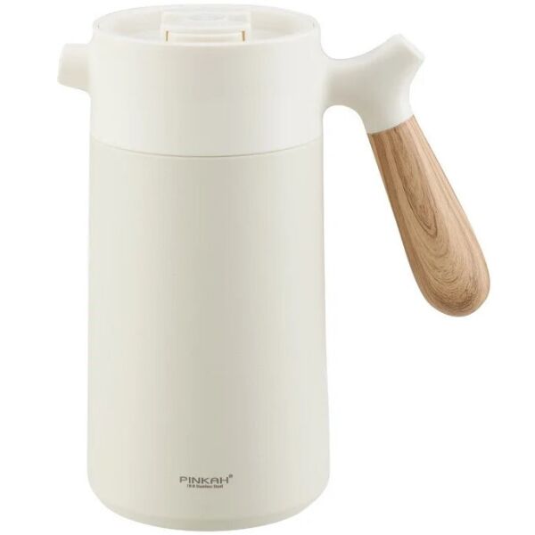 

Термос-заварник для чая и кофе Pinkah PJ-3138, 960 мл, BPA Free, белый