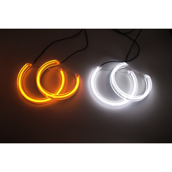 

Ангельские глазки crystal angel eyes LED для BMW E46 с линзами, белый+желтый