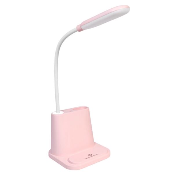 

Настольная LED лампа на аккумуляторе Sunroz Розовая