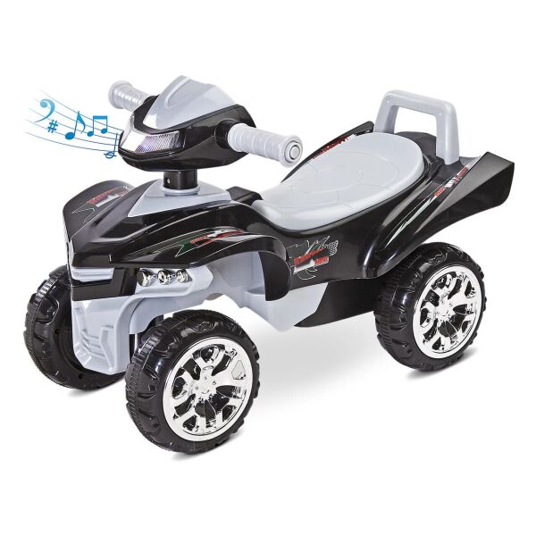 

Квадроцикл для катания Caretero Mini Raptor Grey со звуковыми эффектами и мелодиями + багажник и прорезиненные ручки