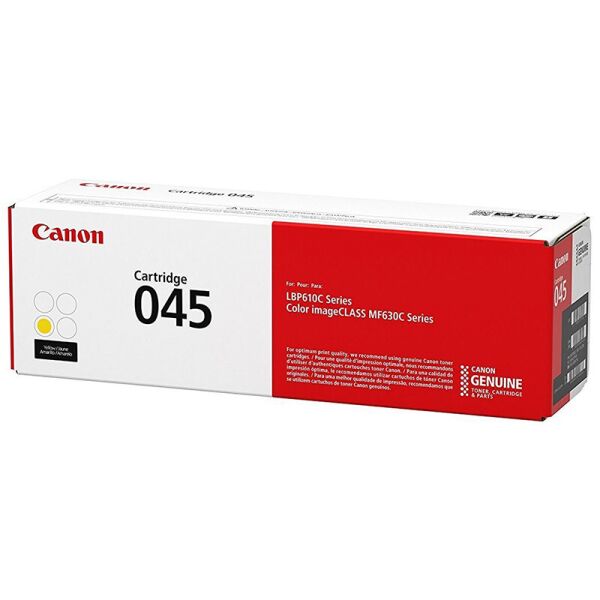 

Картридж Canon 045 1239C002 Yellow к принтеру Canon LBP 611Cn LBP 613Cdw MF 631Cn MF 633Cdw MF 635Cx i-Sensys
