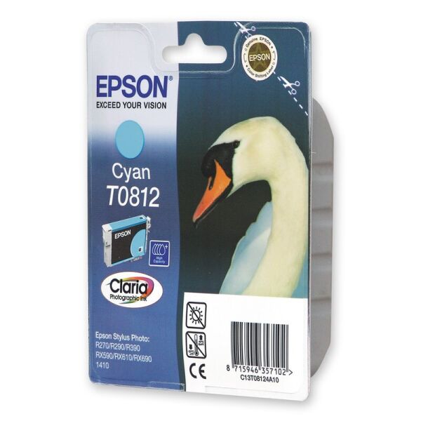 

Картридж Epson T0812 C13T11124A10 Cyan Stylus Photo 1410 R270 290 295 390 RX590 610 615 690 T50 59 TX650 659