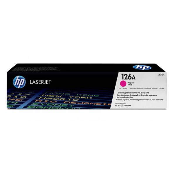 

Оригинальный картридж HP 126A (CE313A) Magenta для принтера HP LaserJet Pro Color CP1012/1020/1025/M175/275