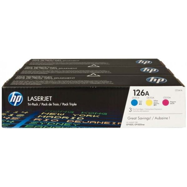

Оригинальный картридж HP 126A (CF341A) для принтера HP LaserJet Pro Color CP1012/1020/1025/M175/275