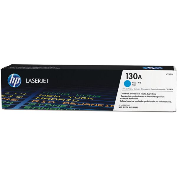 

Оригинальный картридж HP 130A (CF351A) Cyan для принтера HP LaserJet M153/ M176/ M177