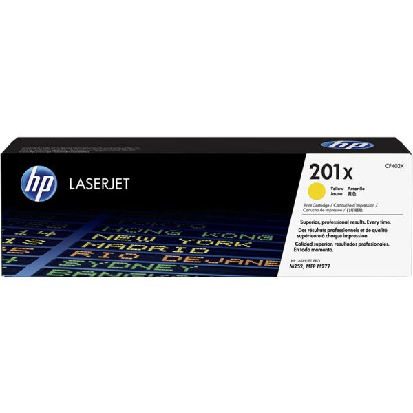 

Оригинальный картридж HP 201X (CF402X) Yellow для принтера HP Color LaserJet Pro M252dw M252n 274 M277dw M277n