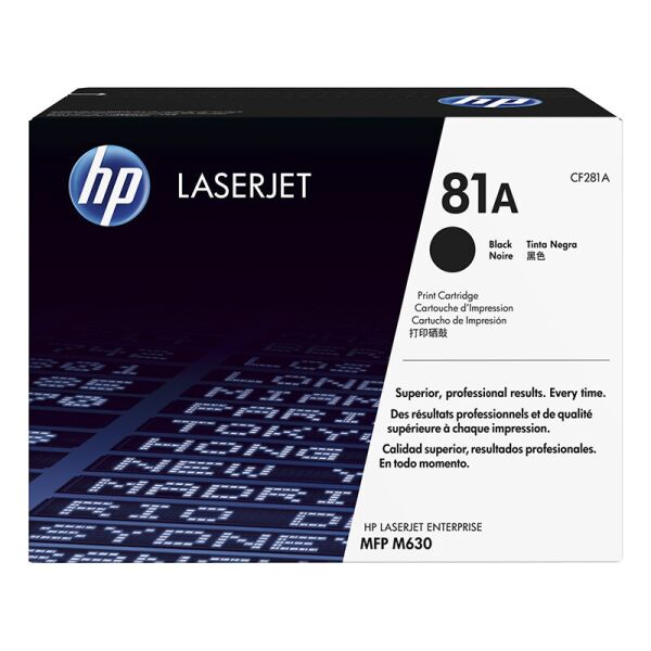 

Оригинальный картридж HP 81A (CF281A) для принтера HP LaserJet Enterprise M604dn M604n M605dn M605n