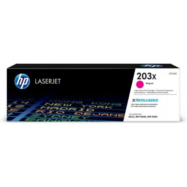 

Оригинальный картридж HP CF543X (203X) Magenta HP Color LaserJet Pro M254dw, MFP M280nw, M281fdn, M281fdw