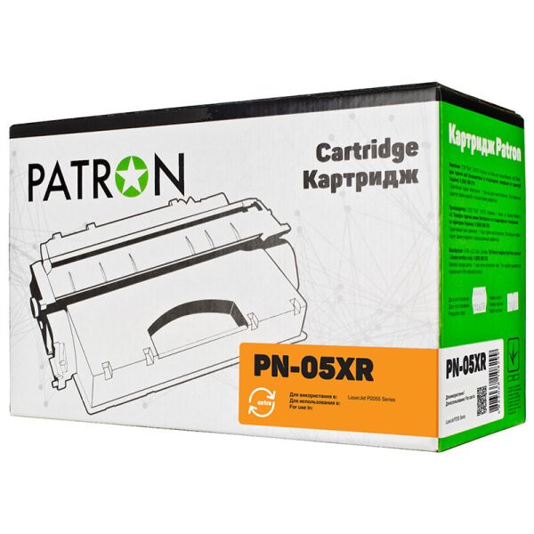 

Совместимый картридж PATRON PN-05XR Extraдо для принтера HP LaserJet P2055, P2055d, P2055dn, P2035
