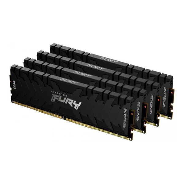 

Оперативная память Kingston DDR4 3000 32GB KIT (8GBx4) FURY Renegade Black KF430C15RBK4/32