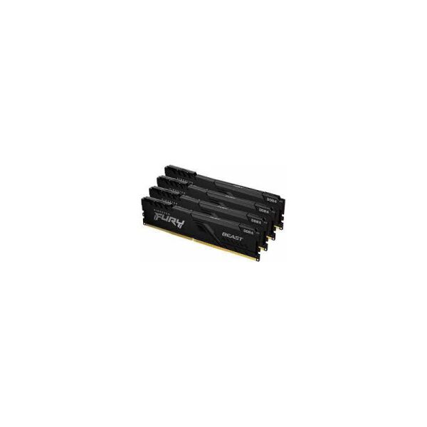 

Оперативная память Kingston FURY 64 GB (4x16GB) DDR4 2666 MHz Beast Black (KF426C16BB1K4/64)
