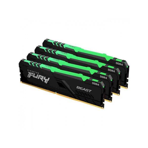 

Оперативная память Kingston FURY Beast RGB DDR4 3600MHz 64GB Kit 4x16GB (KF436C18BBAK4/64)