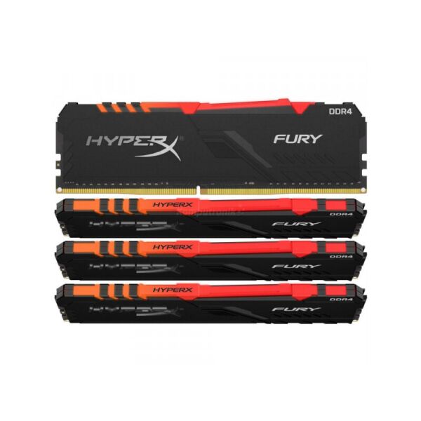 

Память Kingston DDR4 3200 64GB KIT (16GBx4) HyperX Fury RGB HX432C16FB4AK4/64