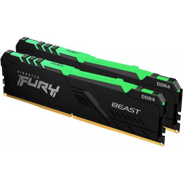 

Память Kingston FURY 64Gb (2x32Gb) DDR4 3200 MHz Beast RGB (KF432C16BBAK2/64)