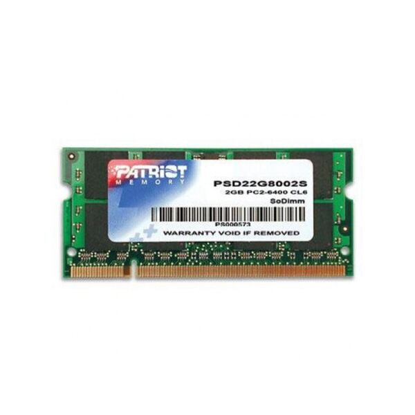 

Память Patriot 2 GB SO-DIMM DDR2 800 MHz (PSD22G8002S)