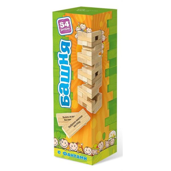 

Настольная игра Нескучный игры Башня для детей (с заданиями) (7746)