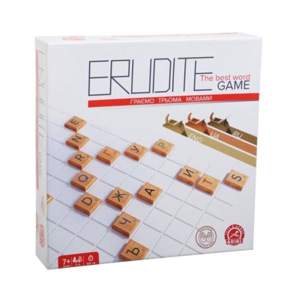 

Настольная игра Arial Erudite (3 языка: украинский, русский, английский) (4820059910466)