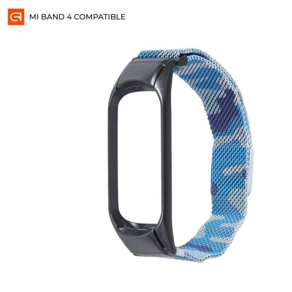 

Ремешок Armorstandart Metal Milanese Magnetic для Xiaomi Mi Band 4/3 Camo Blue (ARM55547)