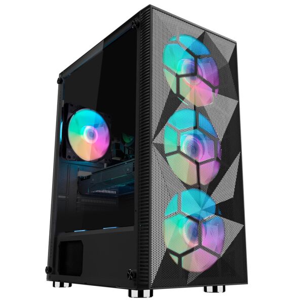 

Корпус 1stPlayer X7-3G6P-1G6 Black без БП