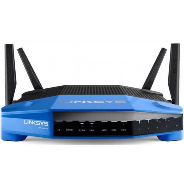 

Беспроводной маршрутизатор LinkSys WRT1900ACS (WRT1900ACS-EU) (AC1900, 4xGE LAN, 1xGE WAN, 1xUSB 3.0, USB2.0/eSATA, 4 вн. антенны)