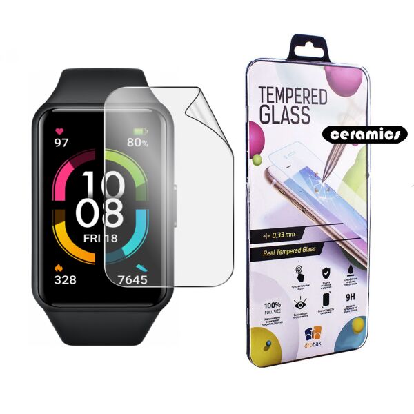 

Защитное стекло-пленка Drobak Ceramics для Honor Band 6 (2 шт) (313149)