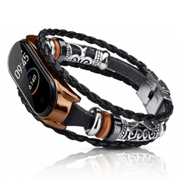 

Ремешок BeCover Jewellery для Xiaomi Mi Smart Band 5 Black-Pink Gold (705911)