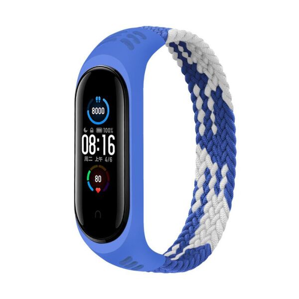 

Ремешок BeCover Elastic Nylon Style для Xiaomi Mi Smart Band 5/Mi Smart Band 6 Size L Blue/White (706162)