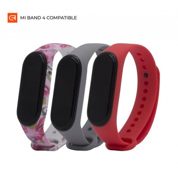 

Комплект ремешков Armorstandart для браслета Xiaomi Mi Band 4/3 Roses 3 шт. (ARM56231)