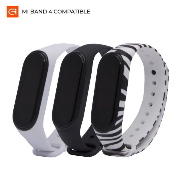 

Ремешок Armorstandart Silicone для Xiaomi Mi Band 4/3 Wild Zebra Black/Zebra/White 3шт (ARM56229)