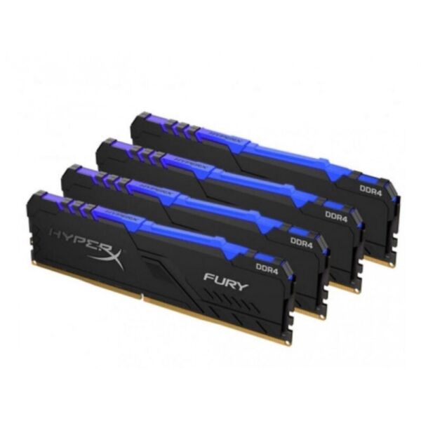 

Память Kingston DDR4 3000 64GB KIT (16GBx4) HyperX Fury RGB HX430C16FB4AK4/64