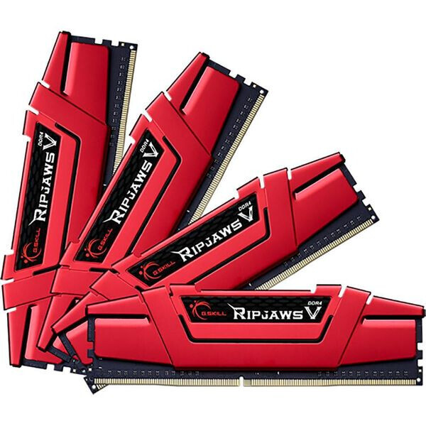 

G.Skill 64 GB (4x16GB) DDR4 3600 MHz Ripjaws V (F4-3600C19Q-64GVRB)