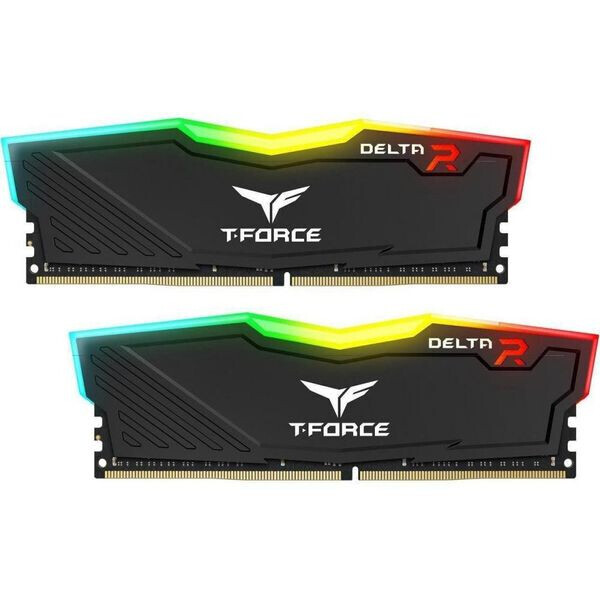 

TEAM 8 GB (2x4GB) DDR4 2400 MHz T-Force Delta RGB Black (TF3D48G2400HC15BDC01)