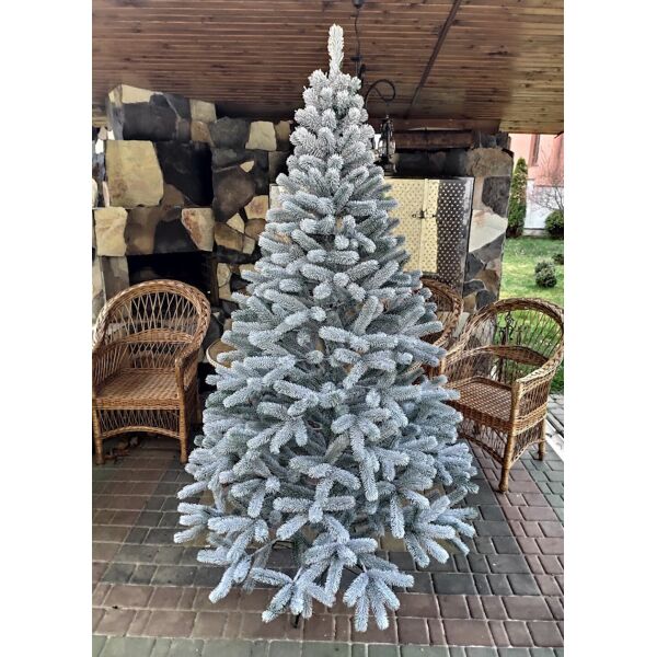 

Новогодняя елка заснеженная 210 cм HouseWood Буковельская литая с подставкой