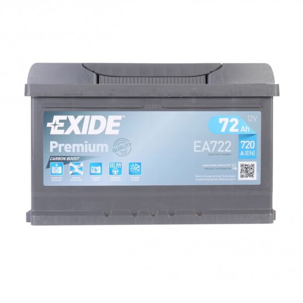 

EXIDE 6СТ-72 АзЕ Premium (EA722)
