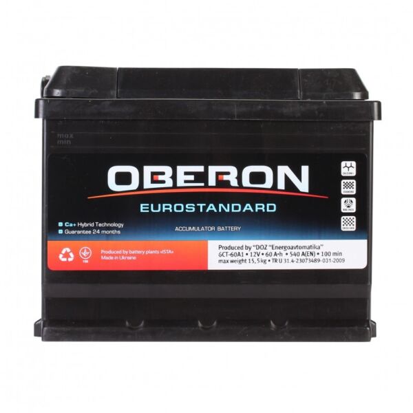 

OBERON 6СТ-60 Аз Eurostandard