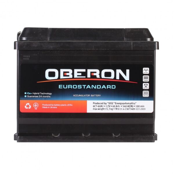 

OBERON 6СТ-60 АзЕ Eurostandard