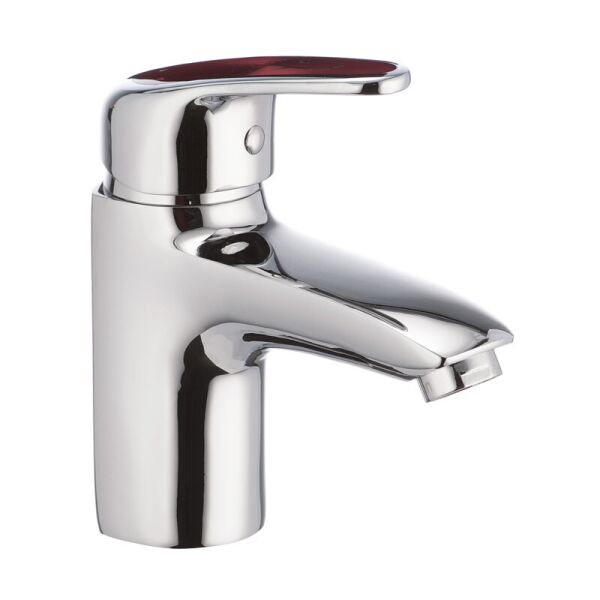 

Смеситель для умывальника CRON MAGIC 001 (красная ручка) (CR0143)