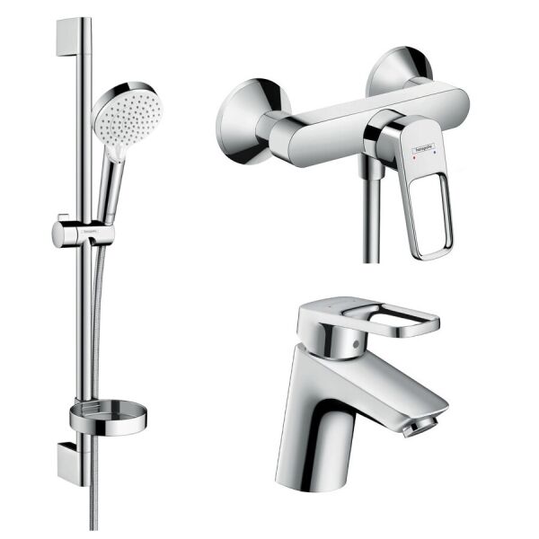 

Набор смесителей для ванны Hansgrohe LOGIS Loop (71150000+71247000+26553400) 1052019
