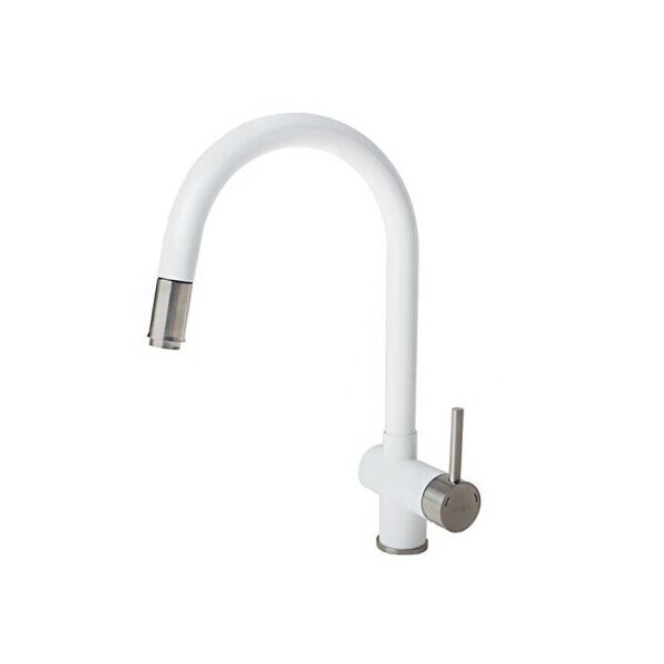 

Смеситель для кухни Fabiano FKM 47P SS Alpine White 8232.401.0238