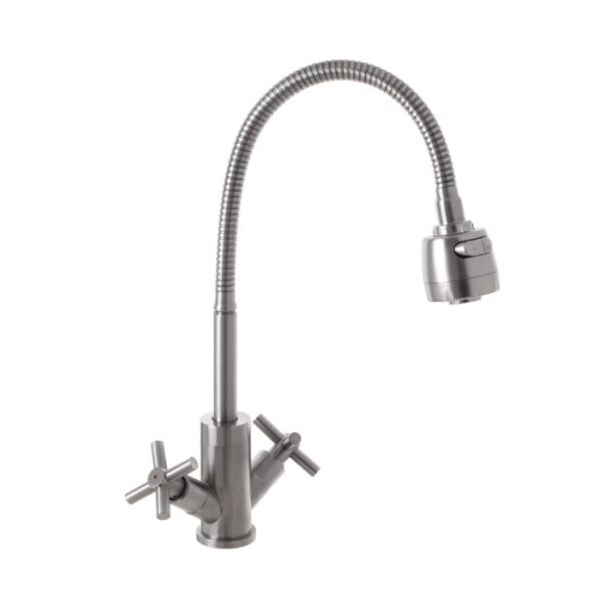 

Смеситель для кухни с рефлекторным изливом MIXXUS DVE-011 (SS2823)