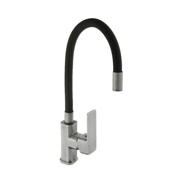 

Смеситель для кухни Domino Malibu DMM-203 LR-StSTEEL-BLACK 8694900304191067