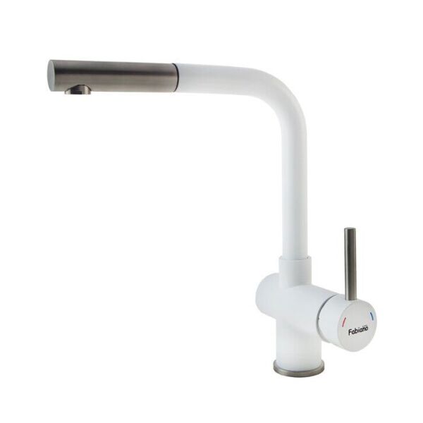 

Смеситель для кухни Fabiano FKM 46P SS Alpine White 8232.401.0224