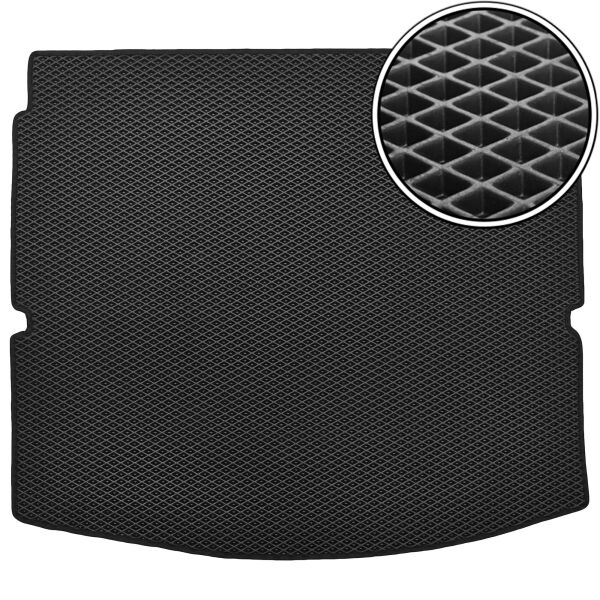 

Коврик в багажник Kinetic для Nissan Rogue '14-20 нижний EVA-полимерный черный