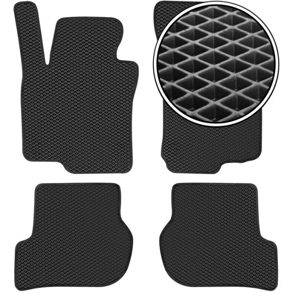 

Коврики в салон Kinetic для Volkswagen Passat USA '20- EVA-полимерные черные (комплект)